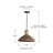 Dubai 1 - Light Natural/Black Iron Silk Single Pendant