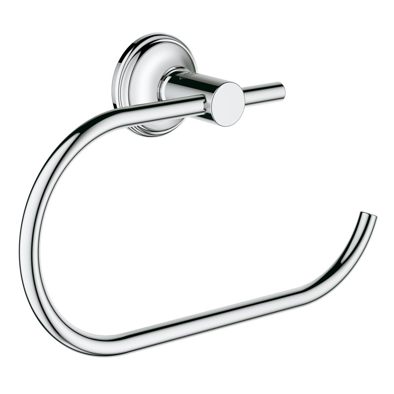 Essentials Authentic Wall Mounted Toilet Paper Holder, Starlight Chrome