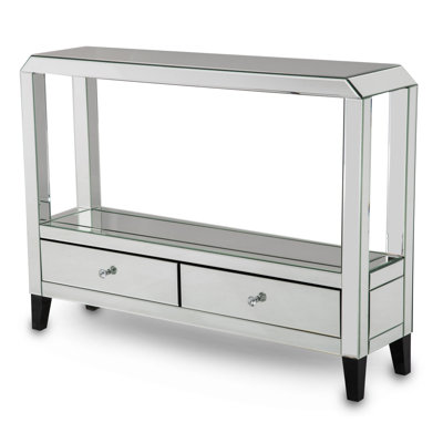 49'' Glass Top Console Table
