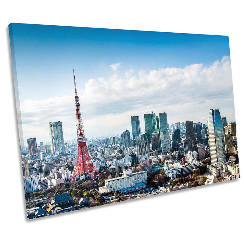 Tokyo Tower Japan Framed - Wrapped Canvas Print, 30.5cm H x 45.7cm W x 2cm D