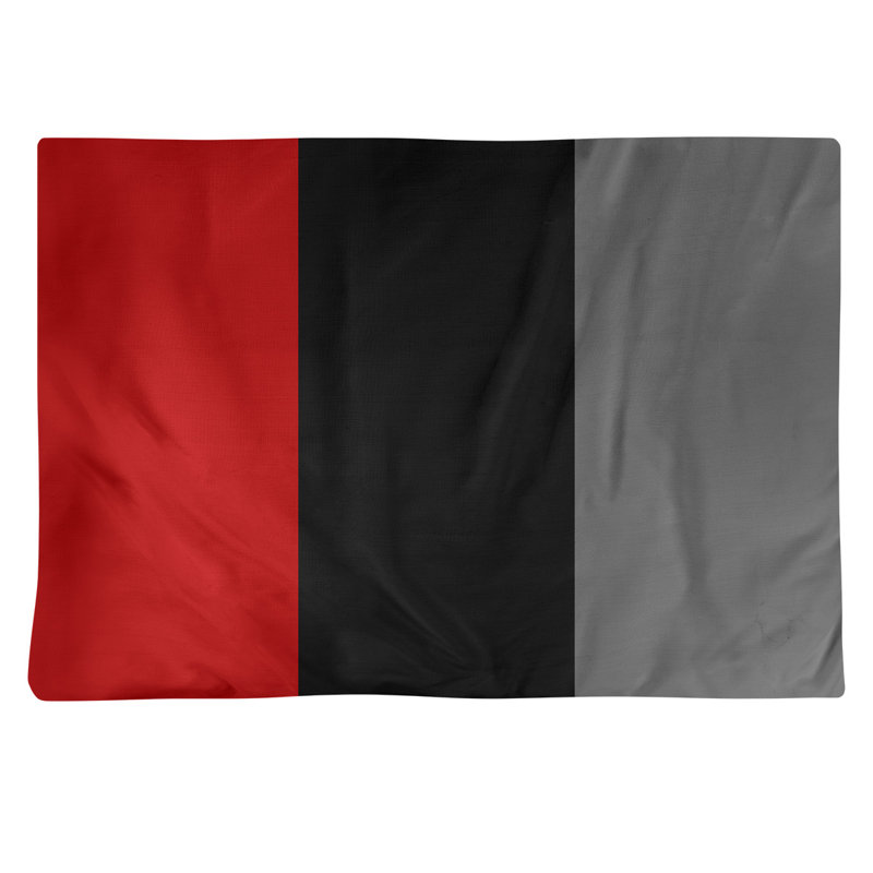 Récapitulatif de 18 po Ohio Football Nut, Écarlate / Noir / Gris, Sergé de coton