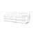Retro White Straight-layout Sofa