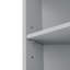 Armoire de rangement multi-fonctionnelle avec deux portes et tablettes réglables, tablette ouverte-225607190