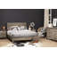 Lit plateforme grand sur pieds Munich ‑ chêne vieilli de style rustique-36113240-55426652