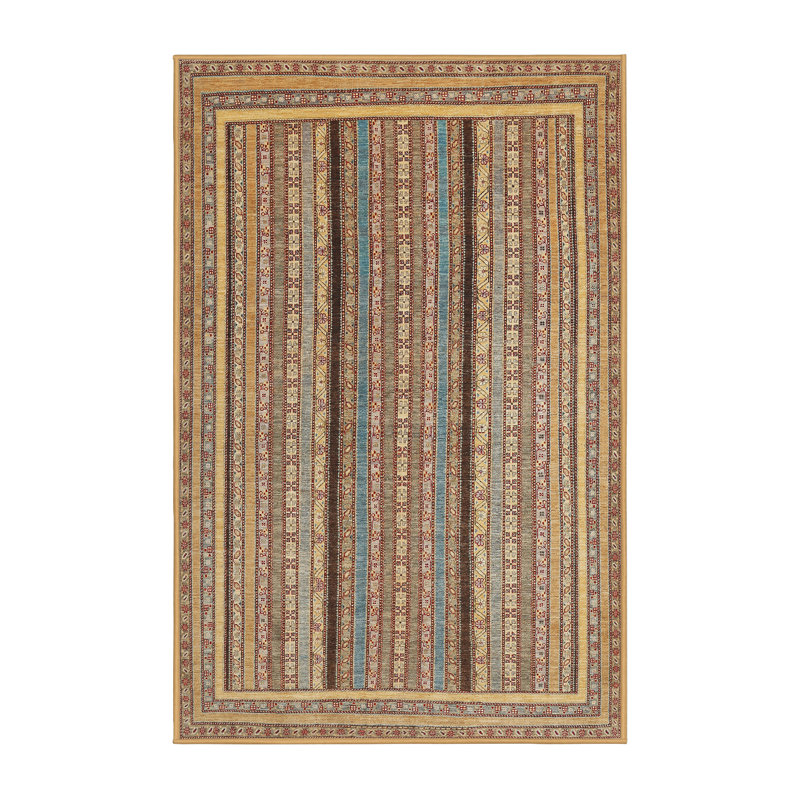 Tapis brun contemporain, Rectangle 2 pi x 3 pi