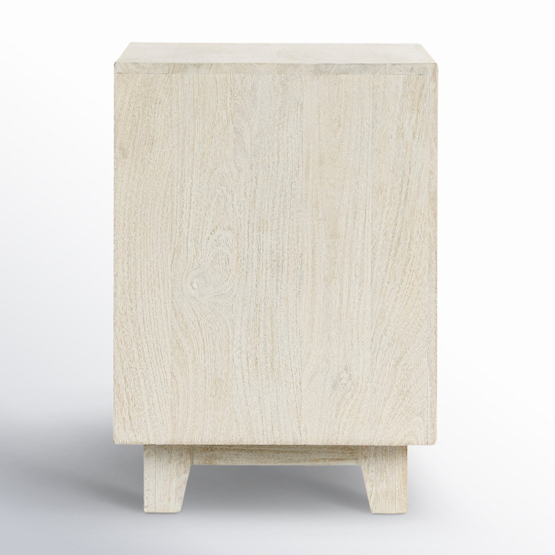 Reece 1 - Drawer Solid Wood Nightstand