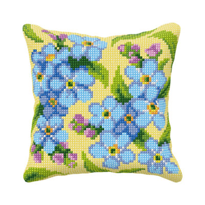 Coussin à pointeau. Nécessaire de point de croix «Forget-me-nots» 99103
