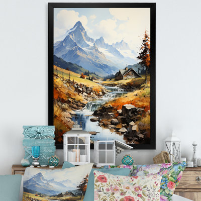 " Alpine Nostalgia Creek Landscape "
