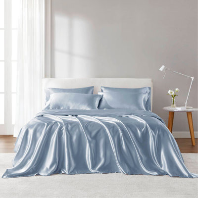 6 PCS  Luxury Sheet Set Blue