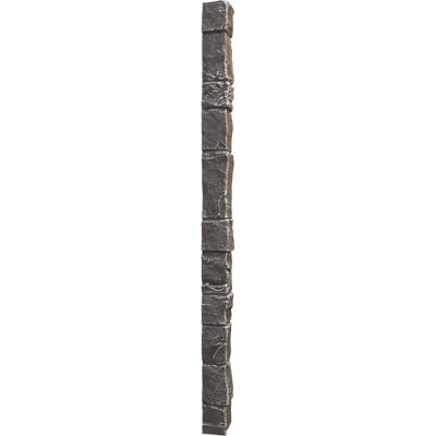 Universal Outside Corner for EverStone Faux Stone Siding Panels, 3"W x 3"D x 48"H, Graphite Color