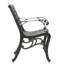 2 fauteuils, conception classique et volute, structure en aluminium léger et décorations florales rouille et ornée, 26,96 po x 22,34 po x 35,8 po, chaise 2 pièces à assembler, fabrication rouille complexe, confortable-124866848