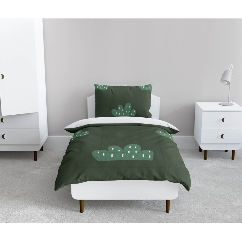 Stega Cloud Comforter Set, Chimichurri Geometric