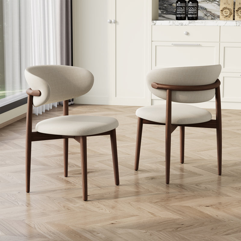 7-piece Luxurious Faux Marble Dining Table Set with V-Shaped Gold Base, 6 Upholstered Fabric Chairs, Solid Wood
