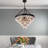 Fokje 9-Light 24" Tiered Black Crystal Chandelier