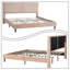 Lit plateforme tapissier en polyester très grand moderne - aucun sommier requis-418471732-418471690