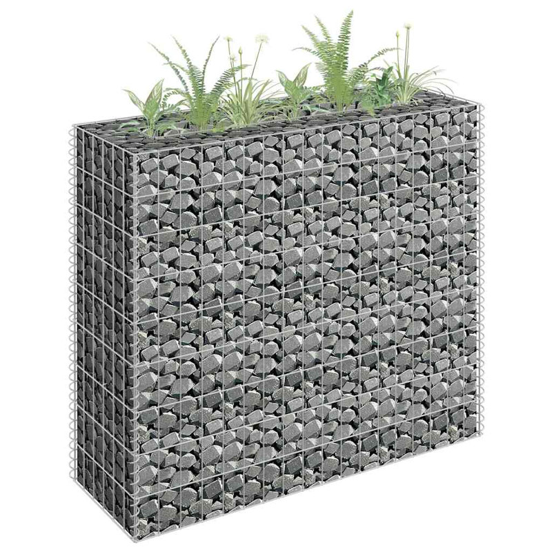 Jardinière surélevée Gabion, H 35,4 po x l 35,4 po x P 11,8 po
