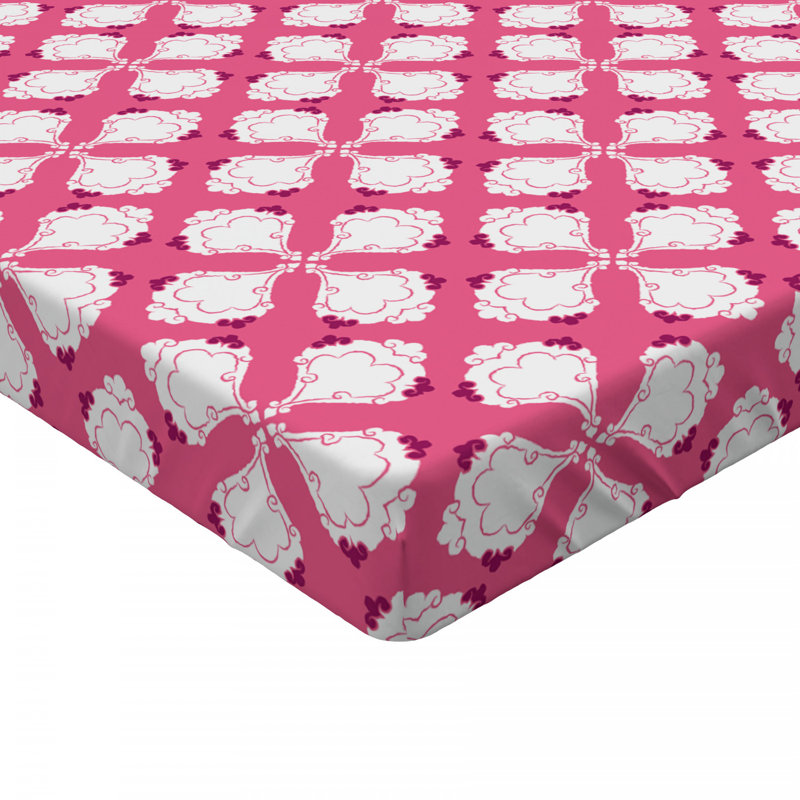 Microfiber Floral Fitted Sheet, Twin XL Fitted Sheet