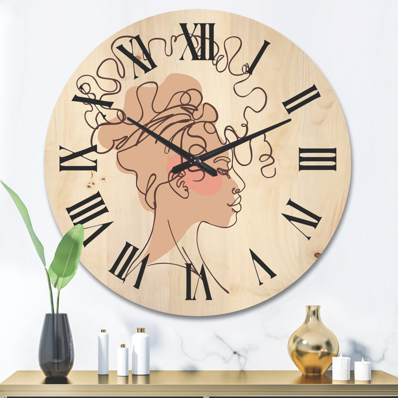 Horloge murale en bois, Très grand