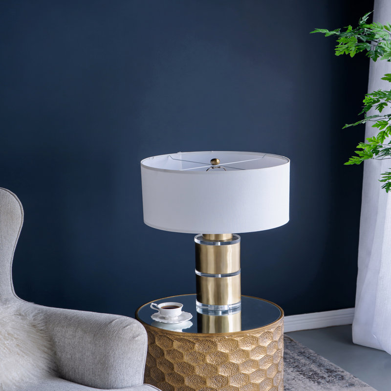 Table Lamp With Drum Shade