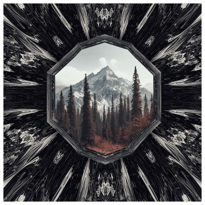 Housse de couette Mountain Forest View, Grand lit