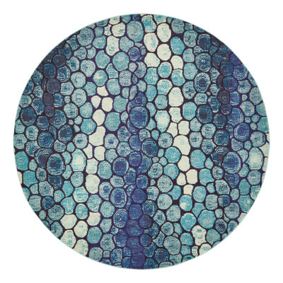 Hugley Washable Abstract Indoor Rug