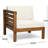 Wood Terrace Chair In Beige With Water- Cushions