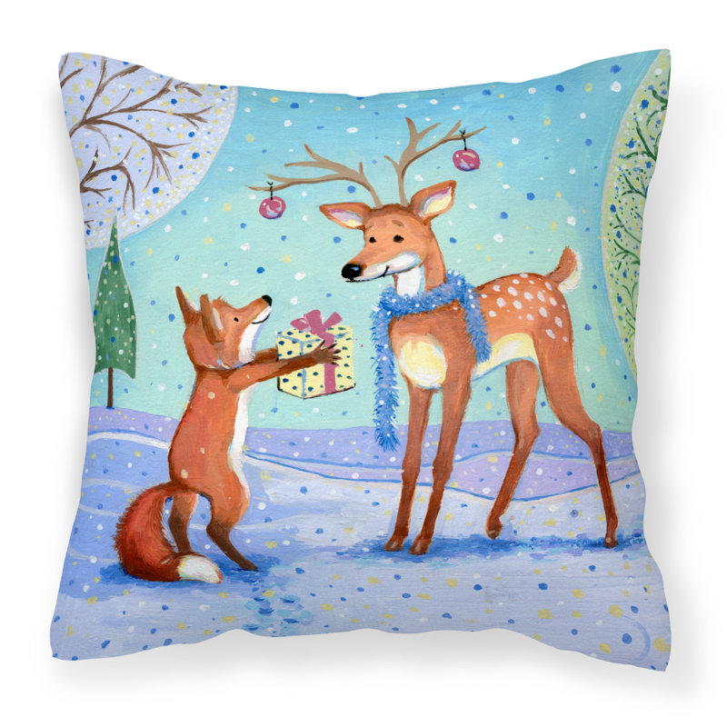  Coussin 14 "Christmas Christmas from the Fox, 18 po x 18 po