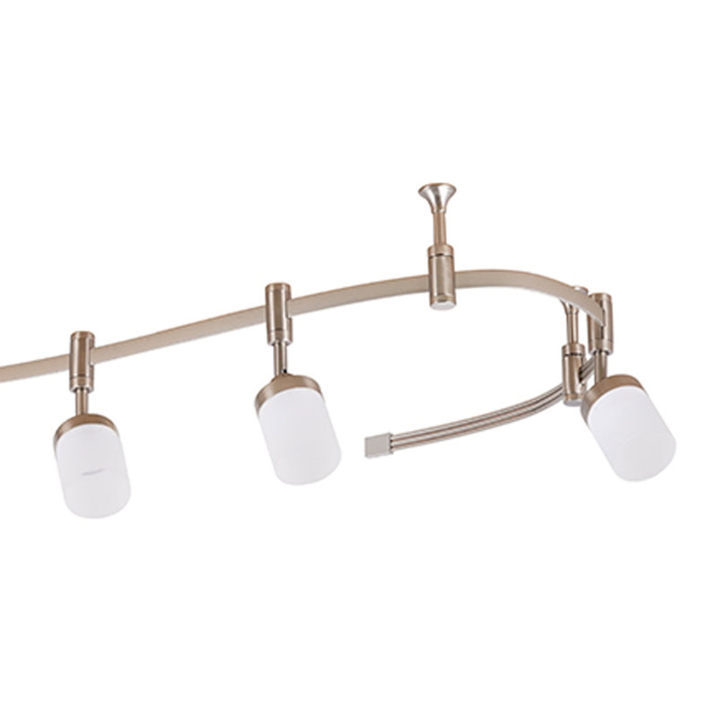 Catalina Brushed Nickel 96'' Adjustable 6-Light LED Track Kit