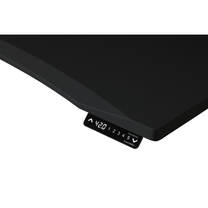 Adjustable Standing Desk, Matte Black/Charcoal