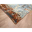 7'10"x10'2" Blue Hand Knotted Abstract Galaxy Design Wool Oriental Rug 1C9C49F9156E415DA9E2820F4C28242D