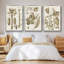 Indigo Coral IV, ensemble de 3 toiles encadrées sur toile-97792661-97792664