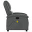  Fauteuil inclinable de massage en similicuir gris-1945314713