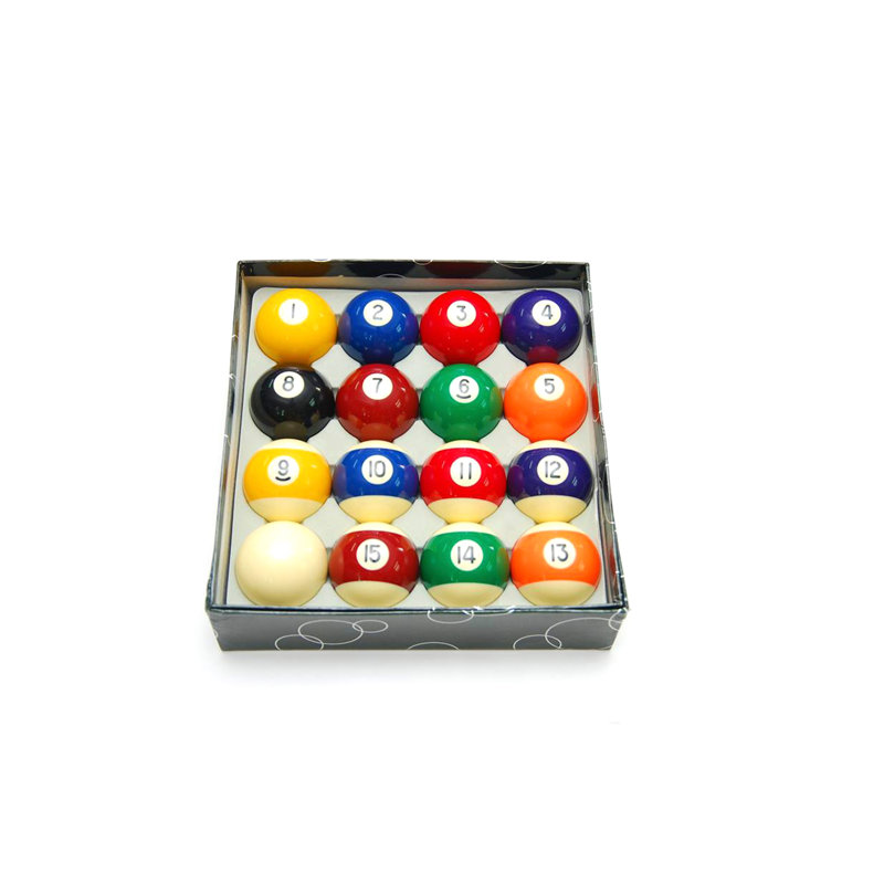 Regulation Size 2-1/4" Resin Pool Ball Set