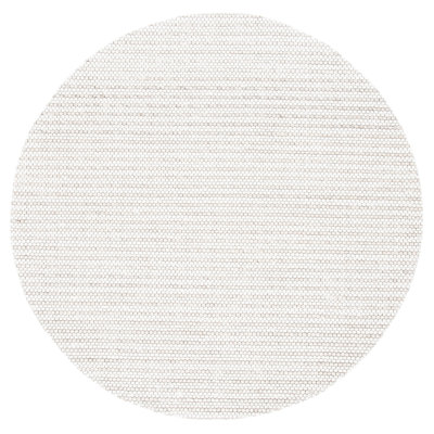 Tapis brun clair / ivoire en laine à tissage plat Roque