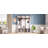 Farmhouse Wooden Style Hall Tree With Arched Design And Storage Bench, White-237170647