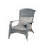 Chaise de patio avec coussins (coussin gris), chaise-1204443352-1204443350