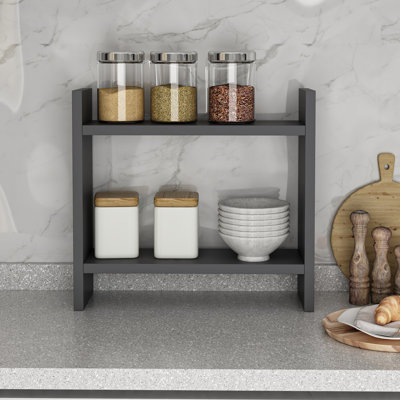 Antania Manufactured Wood Shelving Unit