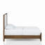 Grand lit tapissier en noyer (seulement lit)