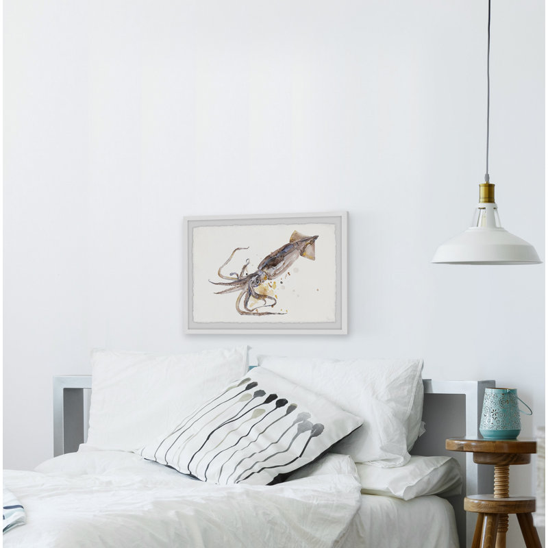 «Big Squid», reproduction encadrée, H 24 po x l 36 po x P 1,5 po