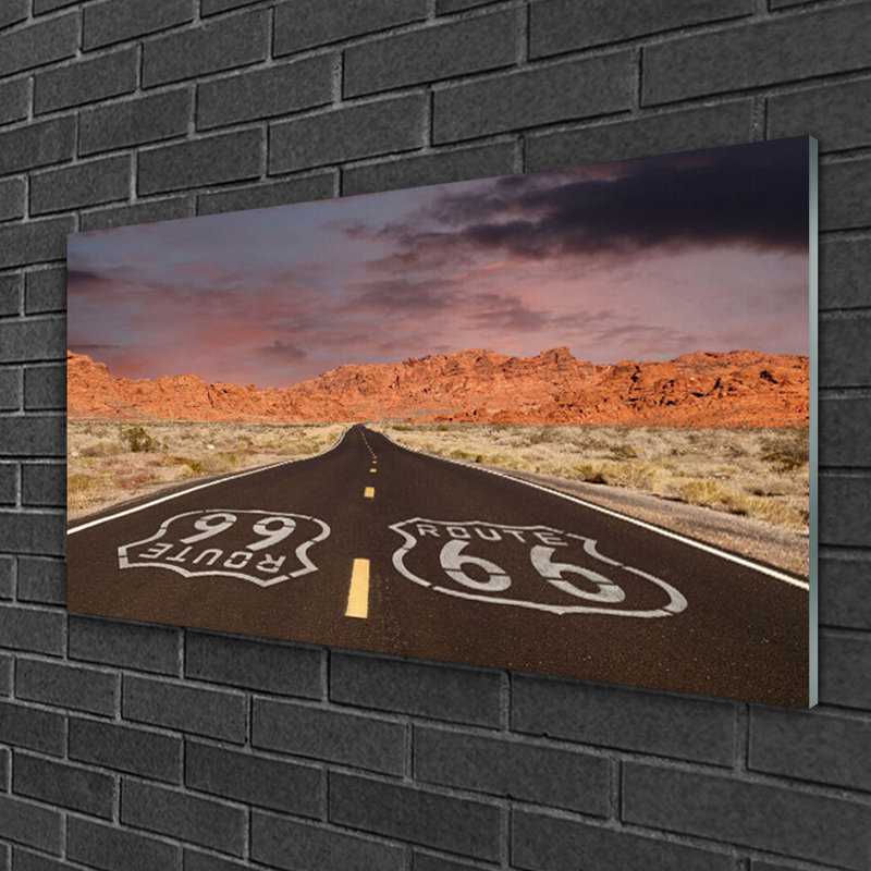 Road Landscape - Unframed Photograph on Glass