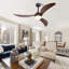 52" Emjay 3 - Blade Outdoor LED Propeller Ceiling Fan with Remote Control and Light Kit-1418023505
