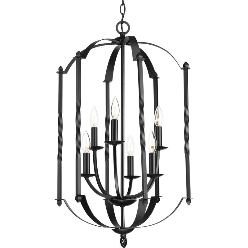 Mehl 6 - Light Dimmable Lantern Classic / Traditional Chandelier