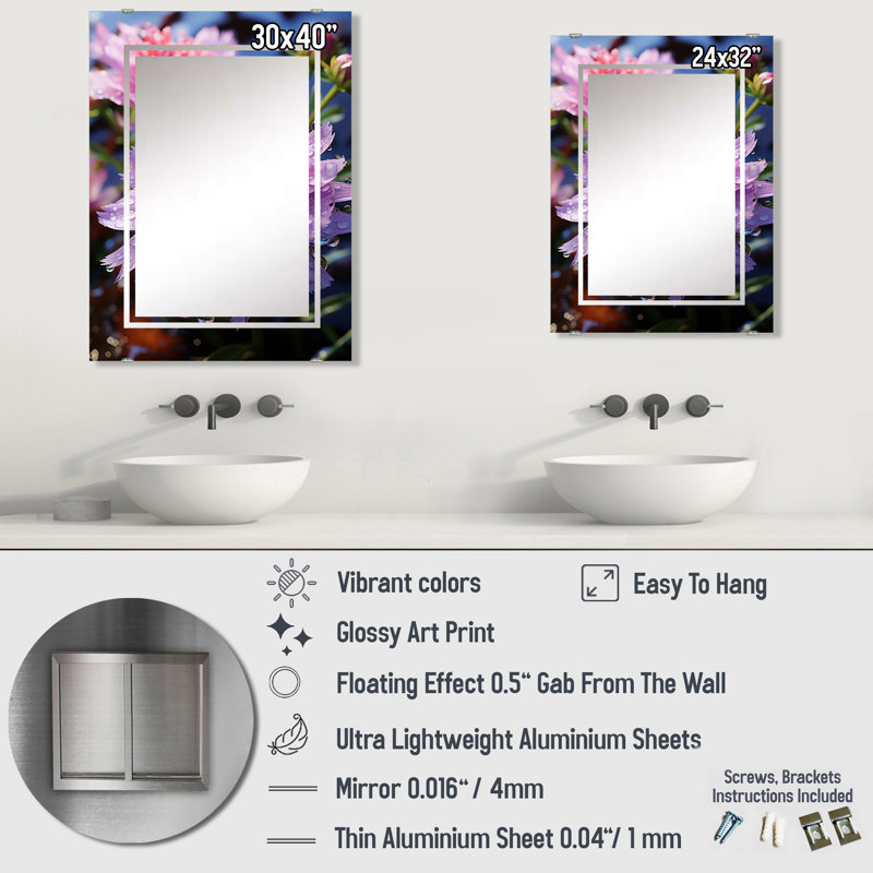 Miroir mural Seabron MIR141400, 32 po x 24 po