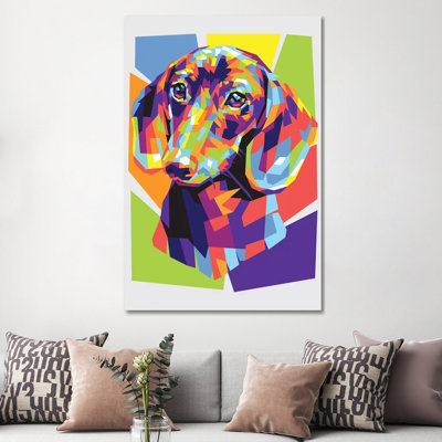 Dachshund by Dayat Banggai - Print on Canvas