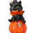 14" LED  Resin Cat Pumpkin Stack