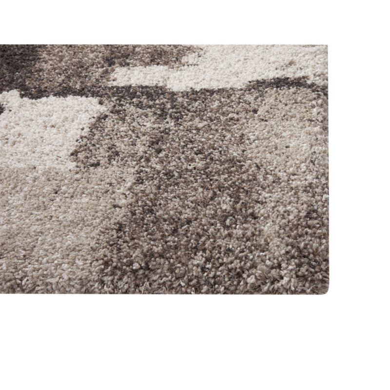 Tapis chocolat / ivoire / brun clair, Rectangle 7 pi 10 po x 10 pi 10 po