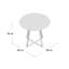 Round Glass Top Metal Base Dining Table