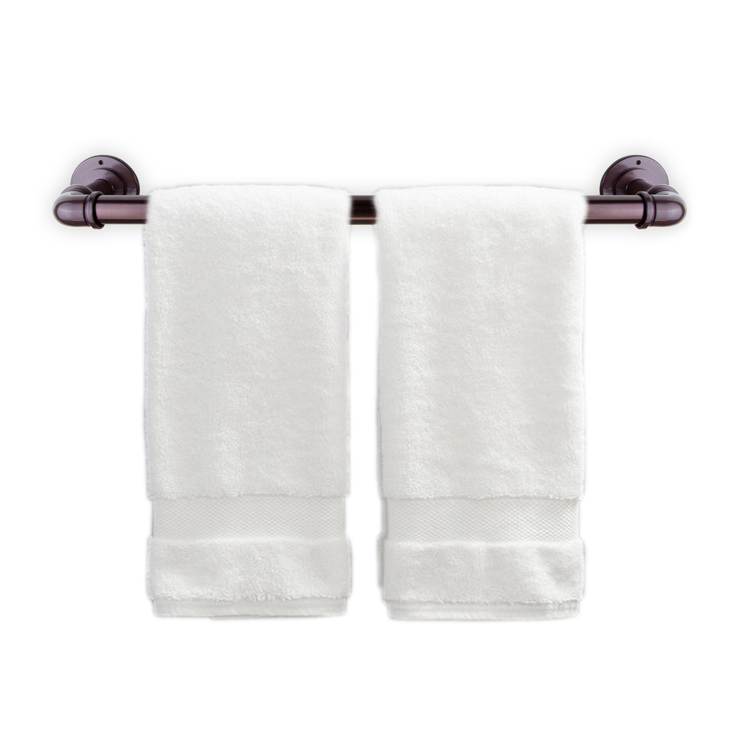 Towels on best sale towel bar