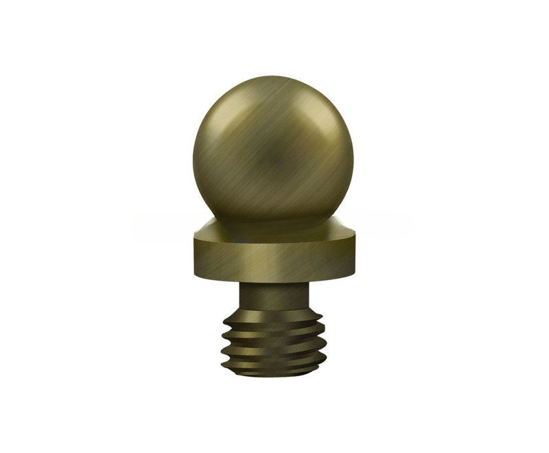 Deltana CHBT26 Ball Tip in Polished Chrome, Antique Brass