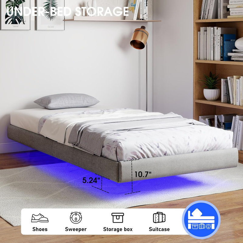 Upholstered Bed, Single (3')